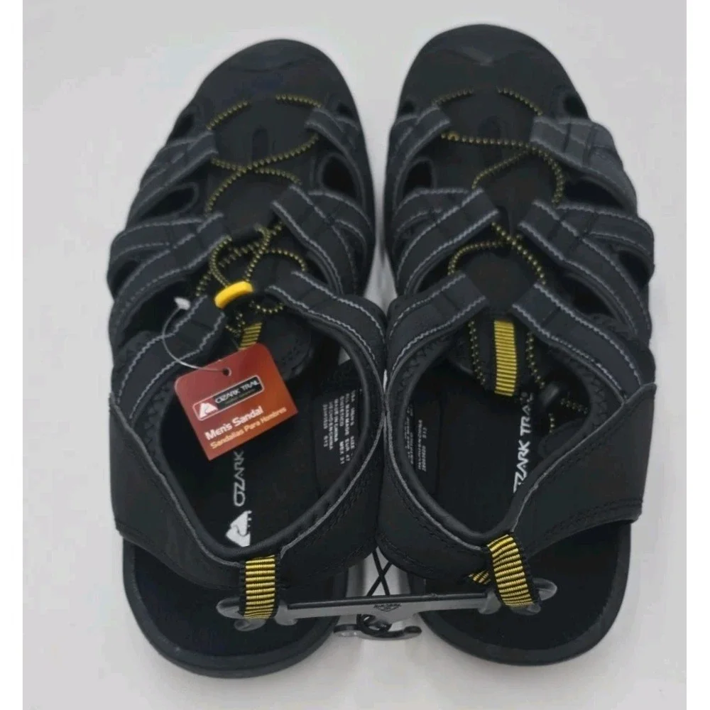 NWT Ozark Trail Men's Adventure Outdoor Fisherman Black 13 Closed Toe Sandals